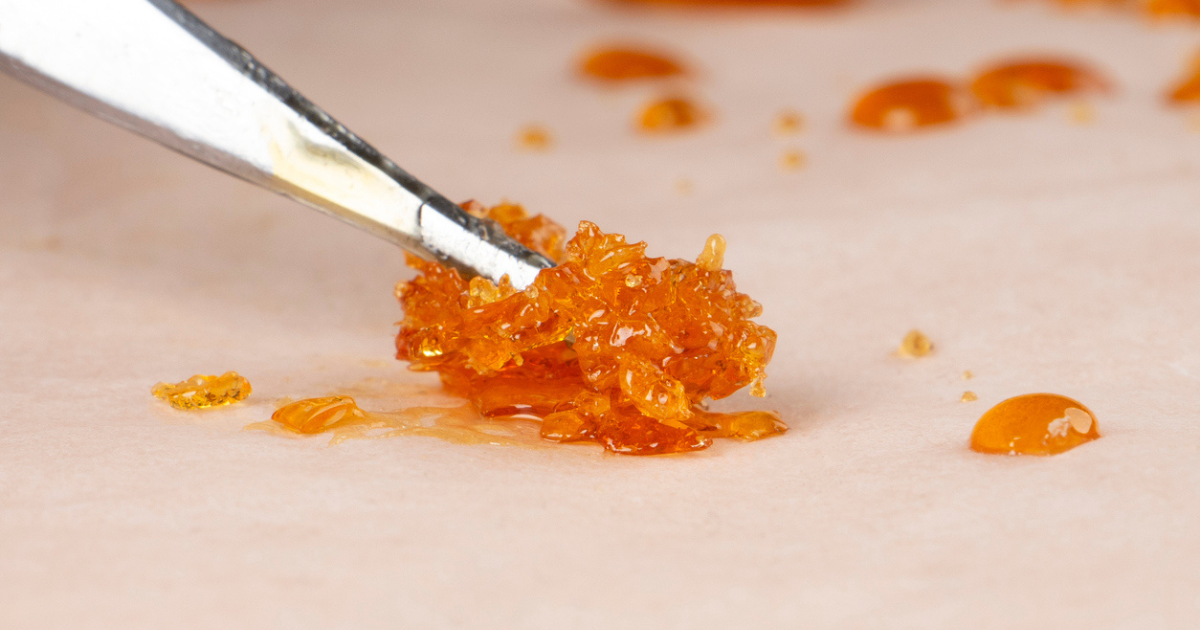 BHO extracted on wax paper.